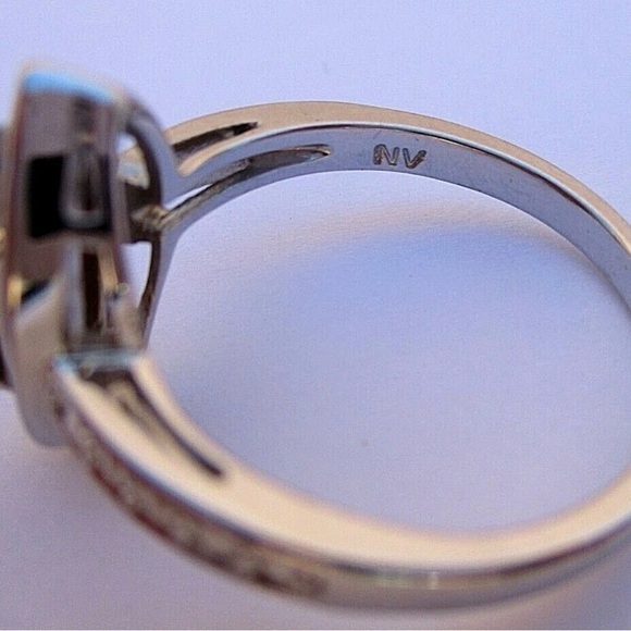 Sterling Silver Marquise Cut Smokey Quartz Halo Ring Pave Blend 9 Luxury Jewelry - Picture 7 of 7